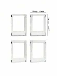 Minimalist Multi-Function Fridge Magnet & Decor Stickers Valentine's Day, Wedding, Birthday,Picture Frame,Acrylic Fridge Magnetic Frame, Acrylic Photo Picture Frames, Double Sided Photo Refrigerator Magnet Picture Frame , Clear Picture Display Frame - default - View 11