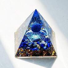 Handmade Tree Of Life Orgonite Pyramid Chakra Reiki Artificial Crystal Yoga Jewelry Ornaments Crafts Office Decor - Multicolor - View 20