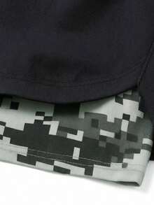 Gym Rark Men's Black 2 In 1 Gym Shorts With Built-In Pockets, Sports Outdoor Shorts - Black - View 5
