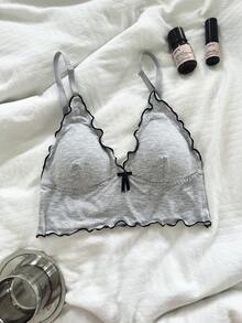 Napfluff 2件組 女款荷葉邊蝴蝶結裝飾內衣內衣套裝 - 彩色 - 查看 7