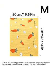 1 Piece Of Cute Cartoon Pattern Dirt And Moisture Wicking Breathable Lightweight Pet Washable Diaper Pad Rabbit Nest Pad Sleeping Pad Suitable For All Seasons. The Pattern Is Randomly Cut And Not Machine Washable. The Bottom Is Not Waterproof - Multicolor - View 16