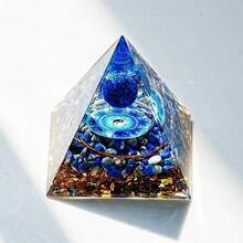 Handmade Tree Of Life Orgonite Pyramid Chakra Reiki Artificial Crystal Yoga Jewelry Ornaments Crafts Office Decor - Multicolor - View 17