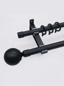 2pcs Curtain Rod Dual Pole Base Decorative Curtain Rod Valentine's Day, Valentines Wedding, Birthday - White - View 6