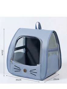 5.5kg Capacity Oxford Cloth Pet Backpack With Breathable Window, Suitable For Small Dogs And Cats, Versatile Carry Options - Backpack, Shoulder Bag, Handheld, Large Capacity Portable Pet Carrier Bag - Multicolor - View 17