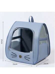 5.5kg Capacity Oxford Cloth Pet Backpack With Breathable Window, Suitable For Small Dogs And Cats, Versatile Carry Options - Backpack, Shoulder Bag, Handheld, Large Capacity Portable Pet Carrier Bag - Multicolor - View 14