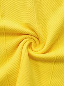 Sweetra Women's Seamless High Neck Workout Tank Top, Tight Casual Sports Yoga Fitness T-Shirt For Yoga And Gym Training - Yellow - View 6