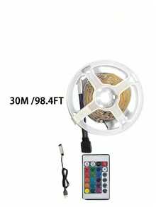 1-30م شريط إضاءة LED RGB 5 فولت مع وحدة تحكم عن بعد، شريط إضاءة LED لاصق ذاتي التلصيق مع 16 لون متغير و4 أوضاع ديناميكية، مناسب لإضاءة الغرف والتلفزيون والمطبخ والحفلات والبار والممرات - متعدد الألوان - مشاهدة 12
