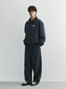 Sonviro Men's Minimalist Print Long Sleeve Jacket And Pants Set - Royal Blue - View 1
