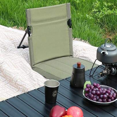 Foldable Camping Chair Outdoor Garden Park Single Slouchy C…