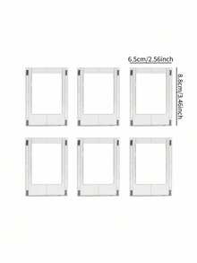 Minimalist Multi-Function Fridge Magnet & Decor Stickers Valentine's Day, Wedding, Birthday,Picture Frame,Acrylic Fridge Magnetic Frame, Acrylic Photo Picture Frames, Double Sided Photo Refrigerator Magnet Picture Frame , Clear Picture Display Frame - default - View 12