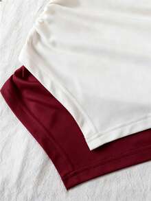 Elladie kids Asymmetric Hem Ruched T-Shirt, Two Pieces Set For Young Girls - Multicolor - View 5