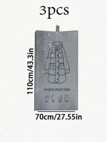 Thickened Vacuum Storage Bags With Hand Pump, Airtight Reusable Compression Bags For Quilt Bedding Down Jacket Closet Dorm Storage,Ideal For Comforters, Blankets, Down Coats, Sweaters, Pillows; Great For Home, Dormitory, Apartment, Moving And Travel. - View 16