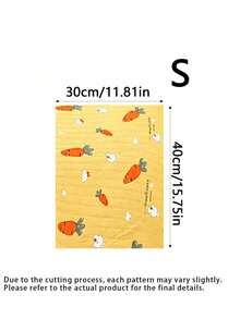 1 Piece Of Cute Cartoon Pattern Dirt And Moisture Wicking Breathable Lightweight Pet Washable Diaper Pad Rabbit Nest Pad Sleeping Pad Suitable For All Seasons. The Pattern Is Randomly Cut And Not Machine Washable. The Bottom Is Not Waterproof - Multicolor - View 17