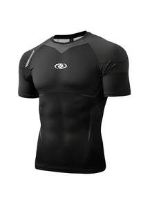 GymBeat Men's Fashion Print Colorblock Round Neck Short Sleeve Sports T-Shirt For Fitness And Running, Gym - Multicolor - View 4