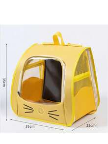 5.5kg Capacity Oxford Cloth Pet Backpack With Breathable Window, Suitable For Small Dogs And Cats, Versatile Carry Options - Backpack, Shoulder Bag, Handheld, Large Capacity Portable Pet Carrier Bag - Multicolor - View 5