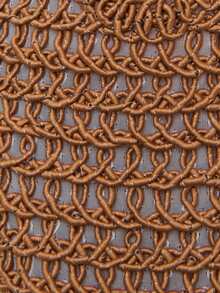 Nöista Warm Brown Tone Ballet Flats, Made Of Woven Synthetic Fabric With Tight Woven Texture. - Mocha Brown 1 - View 7