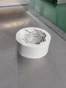 1 pieza Molde de silicona con forma de flor de peonía, apto para hacer velas DIY - Gris - Ver 7