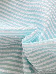 SHEIN Barboteuse pour bébé garçon à manches courtes avec col, imprimé animal mignon, couleur abricot, ouverture devant, barboteuse d'été à col, convient pour le printemps et l'été, convient de 3M à 24M - Vert menthe - Voir 4