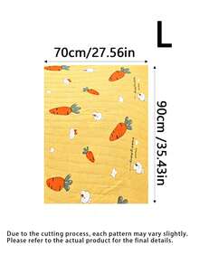 1 Piece Of Cute Cartoon Pattern Dirt And Moisture Wicking Breathable Lightweight Pet Washable Diaper Pad Rabbit Nest Pad Sleeping Pad Suitable For All Seasons. The Pattern Is Randomly Cut And Not Machine Washable. The Bottom Is Not Waterproof - Multicolor - View 18