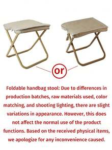 Outdoor Folding Chair, Portable Stool Ideal For Camping, Travel, Vacation, And Fishing, With Adjustable Zipper Small Stool - Multicolor - View 7