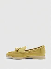 CUCCOO BIZCHIC Sepatu Flat Wanita dengan Gesper Sederhana dan Elegan, Modis, Serbaguna, untuk Santai, Kerja, dan Perjalanan. - Kuning muda - View 7