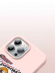 THE POWERPUFF GIRLS X SHEIN The Powerpuff Girls Blossom 卡通貼紙圖案 星花兔子迪斯可球字母元素 皮革紋理 粉色 親膚 防震防摔 保護手機殼 適用於 Apple iPhone 13/14/15/15Pro/16/16Pro/17Pro，熱銷日常美學保護殼 - 彩色 - 查看 8