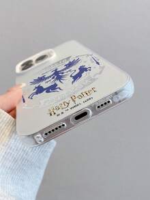 HARRY POTTER X SHEIN 哈利波特 Expecto Patronum 鳳凰鹿貓魔法徽章附魔杖閃電星星元素銀色手機殼，防震保護套適用於 iPhone 13/14/15/15Pro/16/16Pro/17Pro，熱銷流行時尚款 - 彩色 - 查看 9
