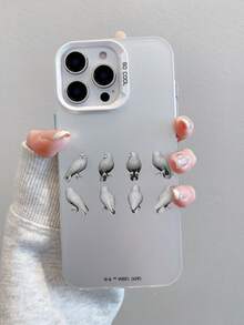 HARRY POTTER X SHEIN Harry Potter Hedwig 貓頭鷹圖案銀色防震防摔手機殼，適用於 iPhone 13/14/15/15Pro/16/16Pro/17Pro，熱門流行款式 - 彩色 - 查看 6