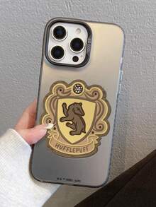 HARRY POTTER X SHEIN Harry Potter Hogwarts 四學院獅子蛇獾鷹紋章盾牌徽章活力黑防震防摔手機殼，保護套適用於 iPhone 13/14/15/15Pro/16/16Pro/17Pro，熱銷時尚風格 - 彩色 - 查看 9
