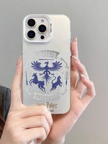 HARRY POTTER X SHEIN 哈利波特 Expecto Patronum 鳳凰鹿貓魔法徽章附魔杖閃電星星元素銀色手機殼，防震保護套適用於 iPhone 13/14/15/15Pro/16/16Pro/17Pro，熱銷流行時尚款 - 彩色 - 查看 10