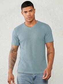 SIGLOCORE Men's Solid Color Casual Versatile Daily Travel Short Sleeve T-Shirt - Green - View 7