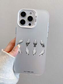 HARRY POTTER X SHEIN Harry Potter Hedwig 貓頭鷹圖案銀色防震防摔手機殼，適用於 iPhone 13/14/15/15Pro/16/16Pro/17Pro，熱門流行款式 - 彩色 - 查看 7