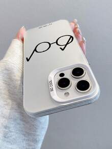 HARRY POTTER X SHEIN 哈利波特經典眼鏡傷疤標誌元素銀色防震防摔手機殼，保護套適用於 iPhone 13/14/15/15Pro/16/16Pro/17Pro，熱銷流行時尚款 - 彩色 - 查看 8