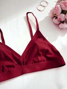 SHEIN Women's Non-Wired Bra Set 5pcs - Multicolor - View 4