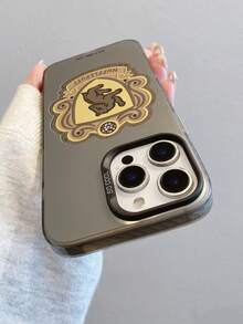 HARRY POTTER X SHEIN Harry Potter Hogwarts 四學院獅子蛇獾鷹紋章盾牌徽章活力黑防震防摔手機殼，保護套適用於 iPhone 13/14/15/15Pro/16/16Pro/17Pro，熱銷時尚風格 - 彩色 - 查看 6