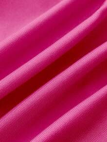 GlowEve Women's Fashion Strapless Knotted Satin Top, Elegant For Daily, Vacation, Outing, Party, Spring/Summer - Hot Pink - View 5