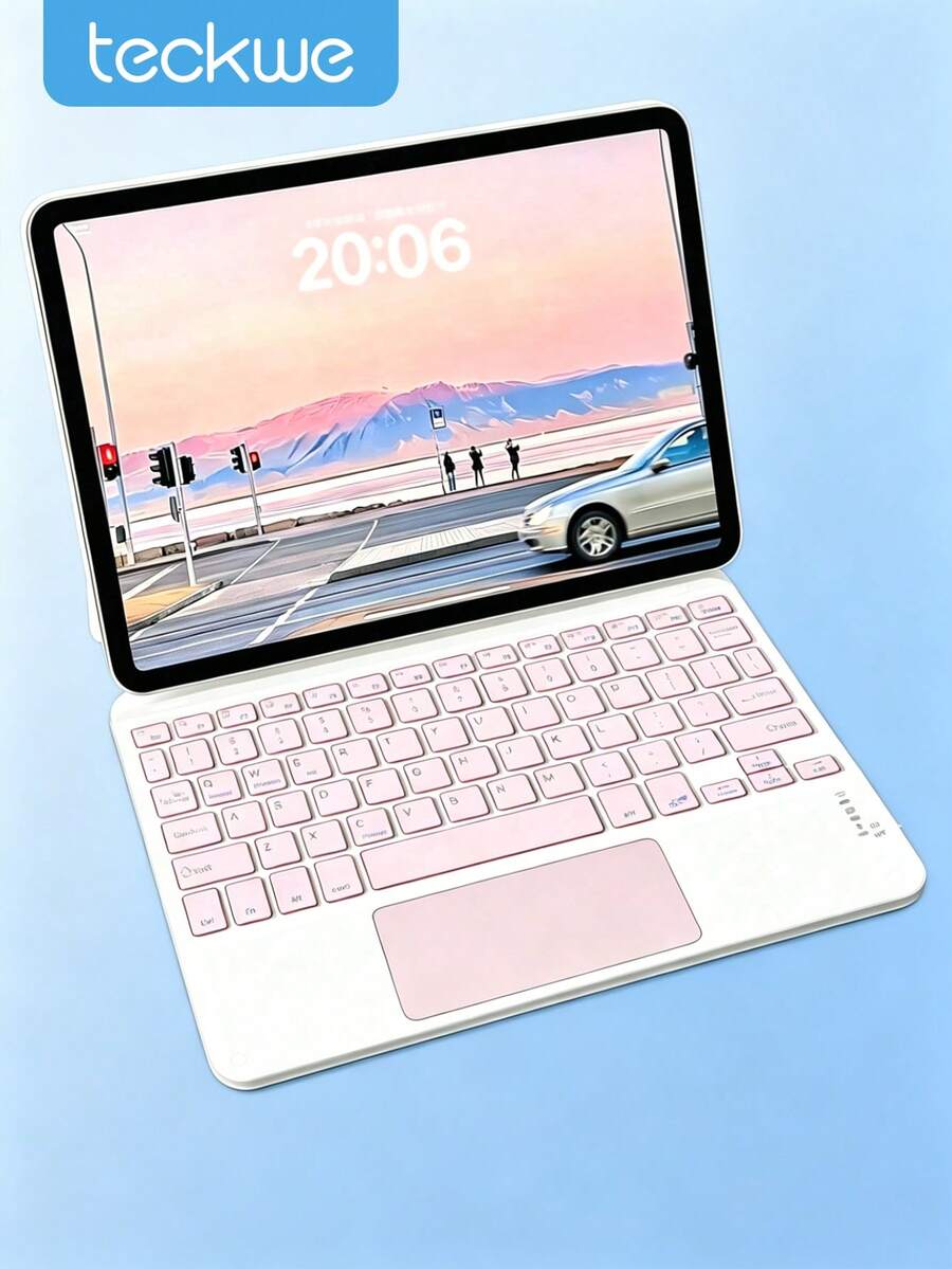 Teckwe Wireless Keyboard, Rechargeable, Touchpad, MiniKeyboard With Touch, Compatible With IPadTablets150mAh - View 1