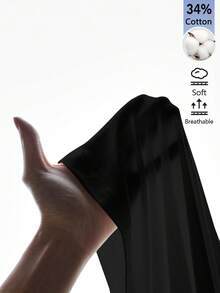 SHEIN BASICS 女款純色方領背心連身衣 日常白天穿著 黑色 夏季基礎款 極簡休閒居家風 - 黑色 - 查看 7