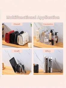 1/2/4 PCS Transparent Multifunctional Detachable Dividers Space Saving Wardrobe Storage Bags With Shelf Organizer Set For Bedroom Bathroom Office Car Desk Drawer Closet Clothes Sweater Jeans Socks Underwear Storage Bins Drawer Dividers Closet Organiz - Multicolor - View 17