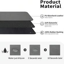 Anti-Slip Heat-Resistant Stove Cover Pad For Induction & Glass Cooktops. 2D Flat Rubber Protector Mat, Scratch-Resistant For Ovens, Washing Machines, Dryers & Kitchen Decor. - Multicolor - View 9
