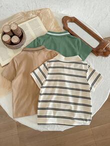 LMoss Kids 兒童小男孩短袖百搭休閒3件套 Polo 衫 - 彩色 - 查看 2