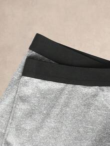 SHEIN Men's Underwear 5‑Pcs Marled Plain Boxer Briefs Set, Simple Daily Intimate Wear - Light Grey - View 3