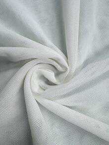 Manfinity Dauomo 348# Men's Side Drawstring Tank Top # Jianrun Textile 100D Ribbed Slub - RS-140G-248# Pure White - White - View 5