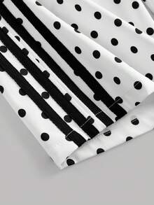 Young Girl Wide Leg Pants, Daily Children's Clothing, Long Pants, Back To School Pants, Casual Loose Straight Leg Polka Dot Pants, Suitable For - Multicolor - View 6