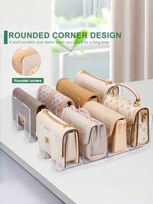 1/2/4 PCS Transparent Multifunctional Detachable Dividers Space Saving Wardrobe Storage Bags With Shelf Organizer Set For Bedroom Bathroom Office Car Desk Drawer Closet Clothes Sweater Jeans Socks Underwear Storage Bins Drawer Dividers Closet Organiz - Multicolor - View 10