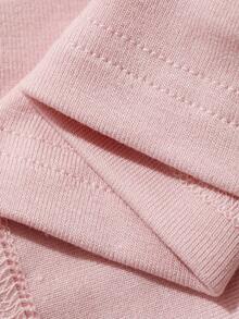 DAZY 3件組迷人蕾絲拼接翻領吊帶背心 & 長褲女款睡衣套裝 - 粉色 - 查看 6