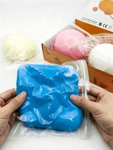 10cm Super Large Fluid Cheese Ball, Stress Relief Giant Fluid Ball, Big Slow Rebound Squeeze Toy, Super Large Fluid Stress Relief Toy, Mud Feeling Mochi Squeeze Toy, Surprise Gift, Birthday Gift, Christmas Gift, Perfect Gift, Gift Toy - Multicolor - View 7