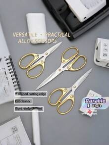 3pcs Ultra-Sharp Blade Scissors Set 4.7"/5.3"/6" Multi-Purpose Home Office School Sewing Arts & Crafts - multicolor - View 1