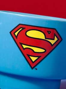 SUPERMAN X SHEIN 1PC12.7oz/375ml Stackable Cartoon Pattern Printed Mug, Cold And Heat Resistant, Can Be Used In Microwave Ovens And Dishwashers, Suitable For Water, Milk, Juice, Coffee - Blue - View 6