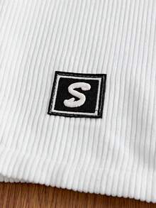 SWAVVY Chemise à manches courtes pour hommes en velours côtelé 8-wale 100% polyester tricolore - Bleu et Blanc - Voir 6